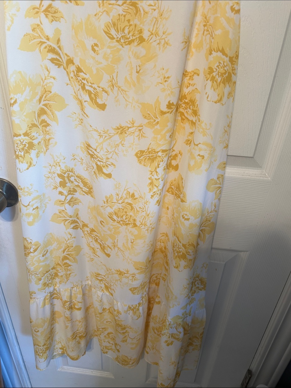 Yellow Floral Corset Maxi Dress - Picture 5 of 9